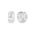 Silver Kiss Hoops